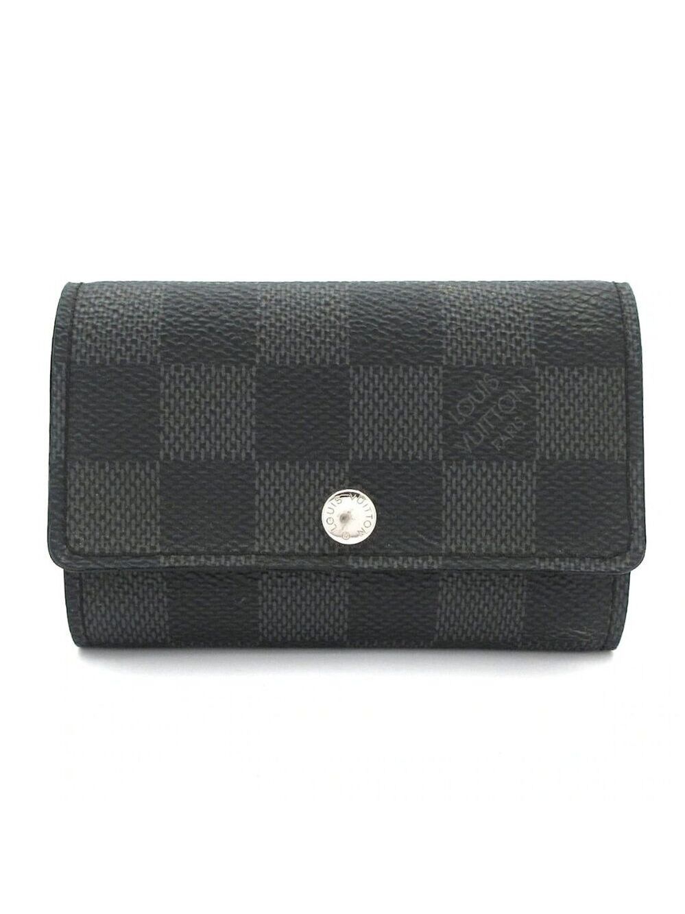 Authentic LOUIS VUITTON Multicles 6 Damier Graphite Keycase bran192-111425
